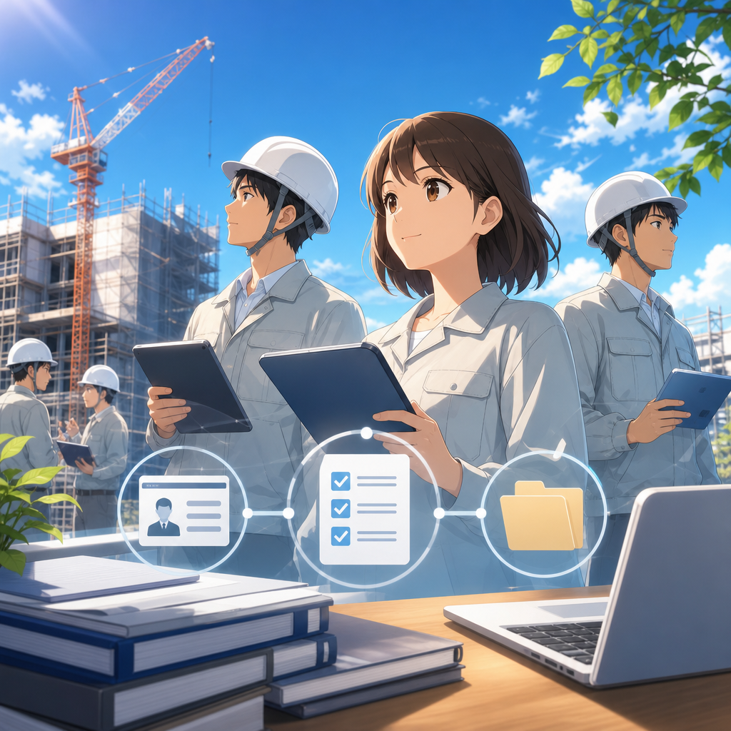株式会社はがたの工事品質を支える資格と履歴管理