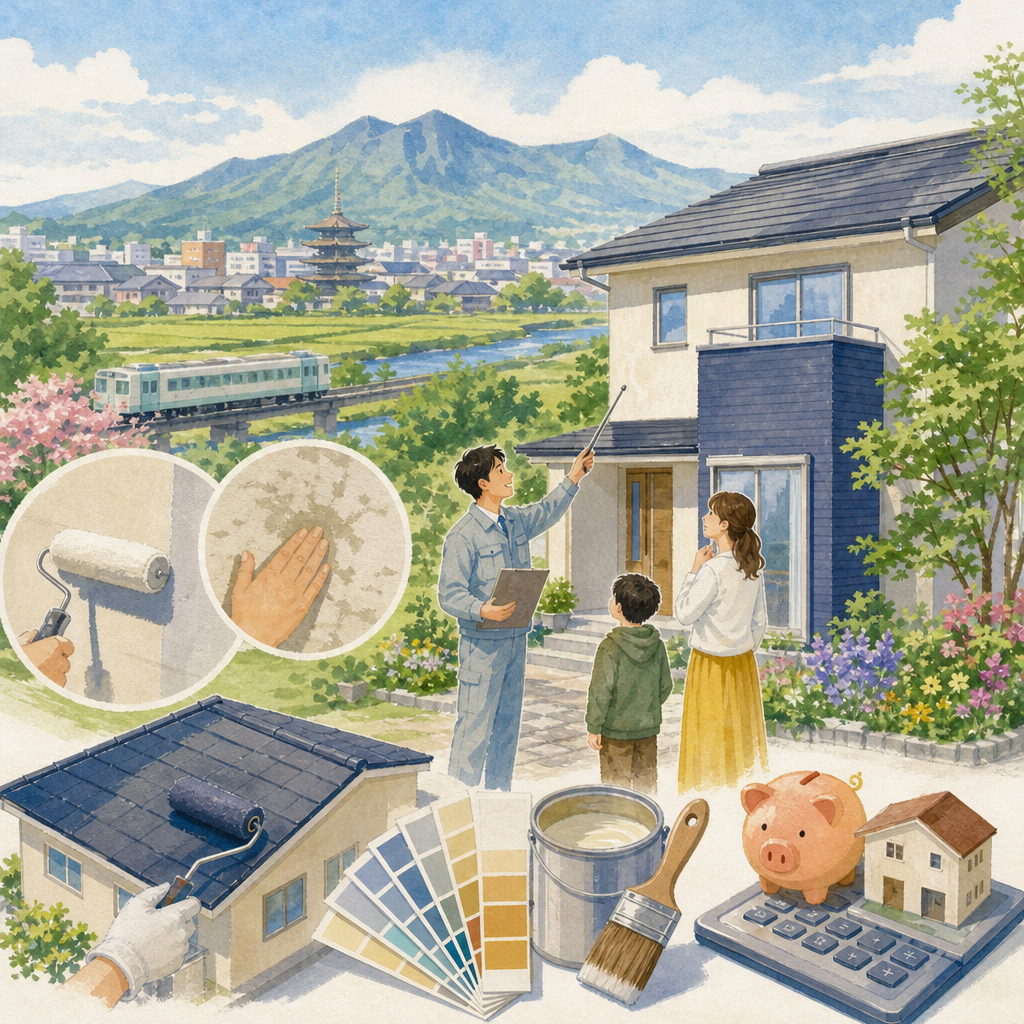 筑西市のイベント前に壁汚れと塗装時期を確認